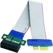 cablecc PCI-E Express 1X Slot Riser Card Extender Extension Ribbon Flex Relocate Cable 20cm