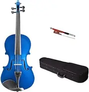 Children Adult Violin Complete Set 1/8 1/4 1/2 3/4 4/4 Full Size, Pink White Student Beginner Violin with Case, Rosin, Bow, Strings Entry-Level Violin, Wooden Stringed Instrument Gift