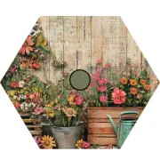 1 inch Hexagons 200 ct. English Paper Piecing Templates by TKnitsandStuff