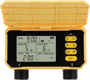 Water Timer for Garden Hose, Double Outlet Reversible Adjustment Automatic Watering System Irrigation Controller Solar Garden Hose Water Timer for Villa Gardens Balcony Flower
