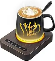 Mug Warmer Set - Coffee Mug Warmer for Desk with Temperature Display, 1-12Hour Auto Shut Off, Cup Warmer with Mug - Ideal Coffee Gifts for Heating Coffee, Beverages, Milk, Tea and Hot Chocolate.
