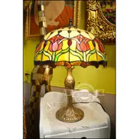 在飛比找蝦皮購物優惠-第凡內彩繪玻璃鬱金香檯燈小夜燈 直徑42cm Tiffany