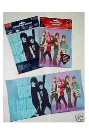Disney Camp Rock STRETCH BOOK COVER Fabric School NEW Jonas Brothers Demi Lovato