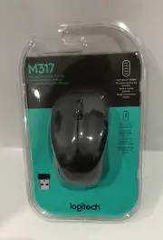 Logitech M317 WIreless Mouse - Black (A4)