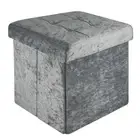 Foldable Seat Stool 38x38x38 cm Seat Cube Storage Box Storage Space Foot Stool