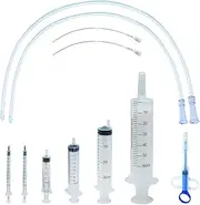 Puppy Feeding Tube Kit Pet Nursing Nipple Includes Kendall Feeding Tubes,60/30/10/5/1ML Syringes,Feeding Tubes for Puppies Kitten Nestling Feeding Tool for Small Animals(13 Pack)
