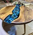 Walnut Clear Epoxy River Coffee Table Top Living Room Furniture Decor