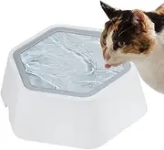 Water Bowl - Spill-Proof Slow Feeder - Anti-Slip Feeder No-Splash Bowl for Messy Drinkers Outdoor Pet Animal Dogs Cats