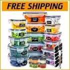 Complete 50-Pack of Airtight Food Storage Containers with Lids for Meal Prep
