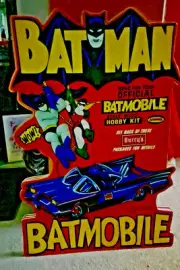 AURORA BURRY'S BATMAN ADVERTISING FOAM POSTER BOARD STORE DISPLAY REPRODUCTION