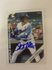 Grant Fennell 2019 Signed Myrtle Beach Pelicans Team Card