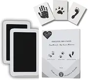 XL Baby Inkless Hand and Footprint Kit-Safe Ink Pad for Baby Foot Printing Kit Footprint Kit Baby Handprint Kit-Dog/Cat Pet Paw Print Kit, 2-Pack Clean Touch Ink Pad