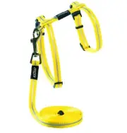 Rogz Alleycat Harness & Lead Set Dayglo Yellow Sml