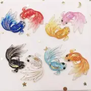 Colorful Goldfish Gems Resin Bling Flatback Rhinestone Applique DIY Accessories