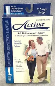 Activa Soft FIt Graduated Therapy 20-30 MMHg Compression X-Large Knee Beige OT