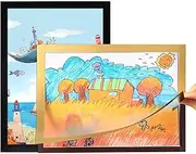 Frame for Kids Artwork Changeable A3, 2 Pieces Magnetic Picture Frames for Wall, Children Art Projects Front Opening, Artwork Drawing Display Frame, D-iamond Painting Frames