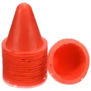 Agility Cones 50pcs Sports Training Marker Round Head for Roller Skating Red