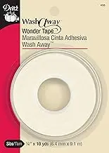 Dritz Wash Away Wonder Tape, 1/4-Inch by 10-Yards, White