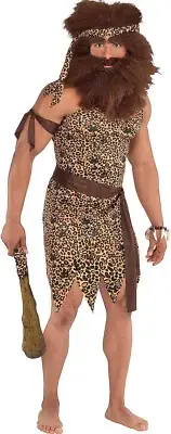 Amscan Caveman Tunic Kit, Adult Standard Size (Unisex)