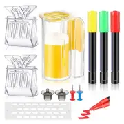 2X(11 Pcs Queen Bee Marking Kit with Queen Bee Marking Bottles Marking Pens6645