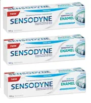 3 x Sensodyne Toothpaste Sensitivity & Enamel Fresh Mint 100g
