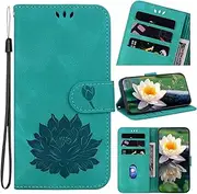 Cover Compatible with Google Pixel 8 Pro 5G,Compatible with Google Pixel 8 Pro 5G [PU Leather + Phone Case] Card Slot Magnetic Clasp Stand Lanyard Green