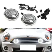 LED Rally Driving Light Halo Ring Daytime Running Lamps For MINI Cooper (Chrome) (for: Mini)