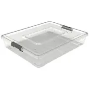 Ezy Storage 4.8L A4 Clip Lock Storage Container Clear