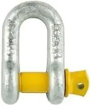 Romak 868530 2T Galvanized D Shackle, 13 mm Thickness