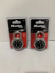Lot Of 2 New Master Lock 1500D Combination Dial Padlock Free Shipping US!