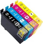 GreenArk 39XL Ink Cartridges Compatible for Epson 39 XL for Expression Home XP-4105 XP-2105 Printer (1B 1C 1M 1Y)