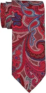 [Italo Ferretti] Red Paisley Printed Tie, Red