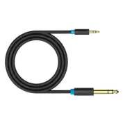 Audio Instrument Cable - 10FT 1/8" Male to 1/4" Male Aux Jack TRS Stereo Audio