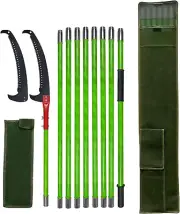 Pole Pruning Saw 26Feet Length Adjustable, Manual Tree Pruner Tree Loppers Long