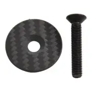 High Quality Carbon Fiber Bicycle Headphone Stem Cap Cover 1 18 31 8mm MTB Road
