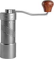 DimyFew Manual Espresso Grinder with Adjustable Settings for Coffee Lovers, Gray