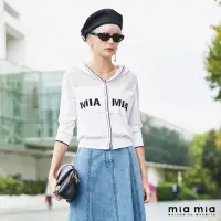 在飛比找momo購物網優惠-【mia mia】MIA MIA連帽針織外套