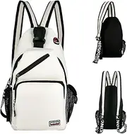 [Long Keeper] Sling Bag Lightweight Crossbody Shoulder Backpack Chest Bag Women Men Adjustable Shoulder Daypack for Sport Hiking Travel