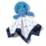 Cloud Island Small Security Blanket - Blue Dinosaur