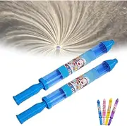 Firework Water Gun, Romantic Firework Style Water Spray Toy, Sprinkler Toy for Beach, Playground, Pool Parties, Interactive Pool Game Family Friends, Nighttime Event Playing (Blue*2)