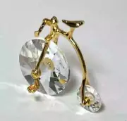 NEW in BOX Swarovski Crystal Memories Old Fashion Bicycle Gold Accents 180578