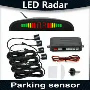 4PCS Parking Sensor LED Radar Kit System Car Reverse Backup Sound Alarm