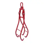 Felled 36in Log Lifting Tongs - 49in Cap Steel Timber Log Grapple Skidding Tongs