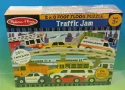 Traffic Jam 2x3 Floor Puzzle 24 Piece Ages 3 + Melissa & Doug New Sealed NIB