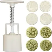 Tool Moon Cake Maker，Moon cake Press Molds 50g，Cute Shaped dragon Patterns DIY