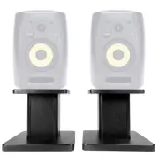 Rockville 8” Black Studio Monitor Speaker Stands For KRK VXT-8 Monitors