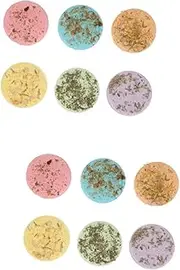 Healvian 2sets Soft Hotel Travel Bath Mat Sea Salt Sheet Essential Oil Sheets Portable Aroma Sheets Smooth Relaxing Bathing 6pcs*2