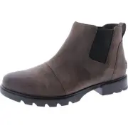Sorel Womens Brown Pull On Flat Casual Ankle Boots 9.5 Medium (B,M) BHFO 4641