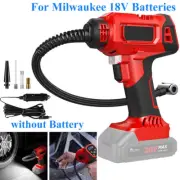 Cordless Car Air Compressor Tyre Fit Milwaukee 18V Batteries Inflator Pump