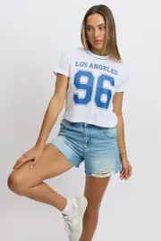 White Graphic Tee Short Sleeve - Size 16XL, Women's Graphic Tee